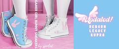 Spoiled - Gamer Girl Bunny Sneakers Flat & Tippy Toe Updated