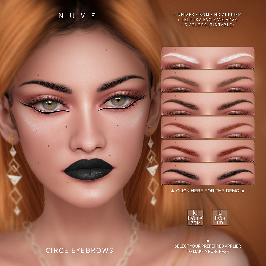 Circe Eyebrows – Lelutka Evo X BOM/Lelutka Evo X HD/AK ADVX