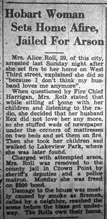 2023-05-19. 1952-08-014 Gazette, Hobart Woman Sets Home Afire