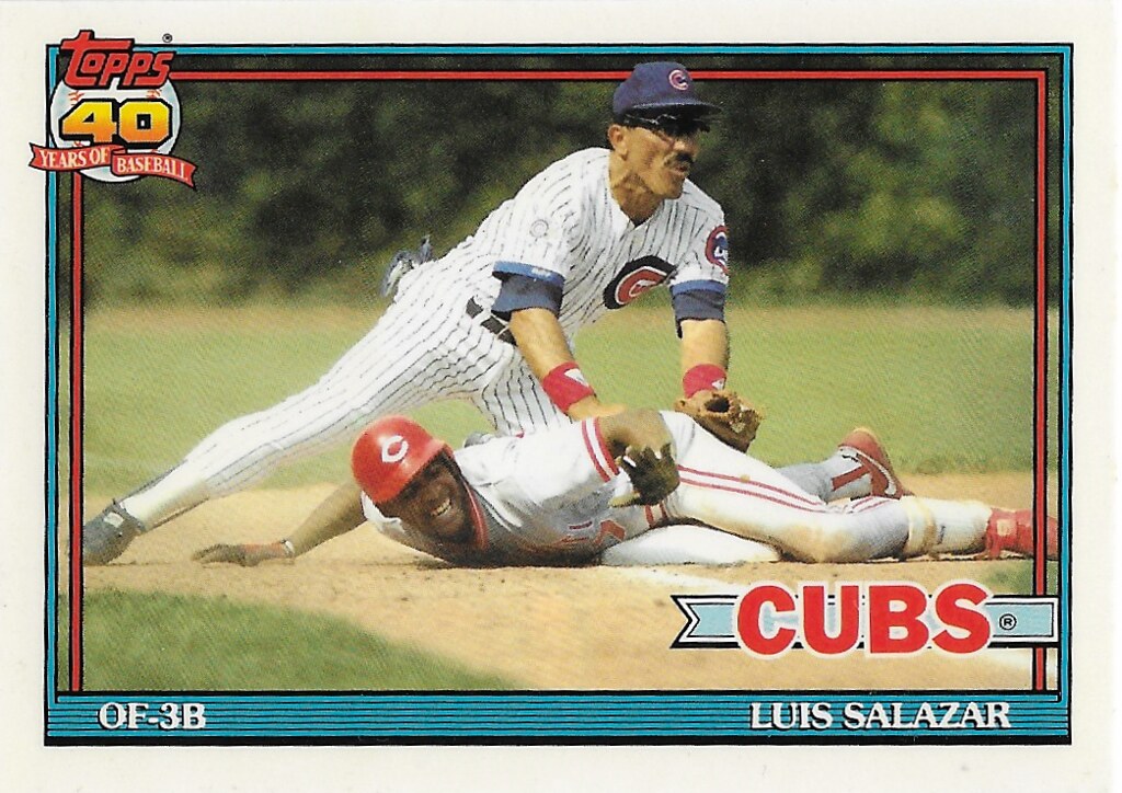 Duncan, Mariano - 1991 Topps Tiffany #614 (cameo with Luis Salazar)