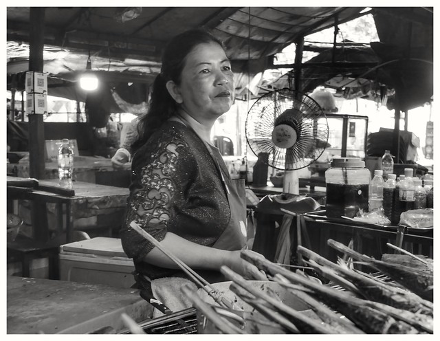 Kep market, Cambodia, April 2023. #cambodian #kitchen #market  #streetphotographer  #blackandwhite #