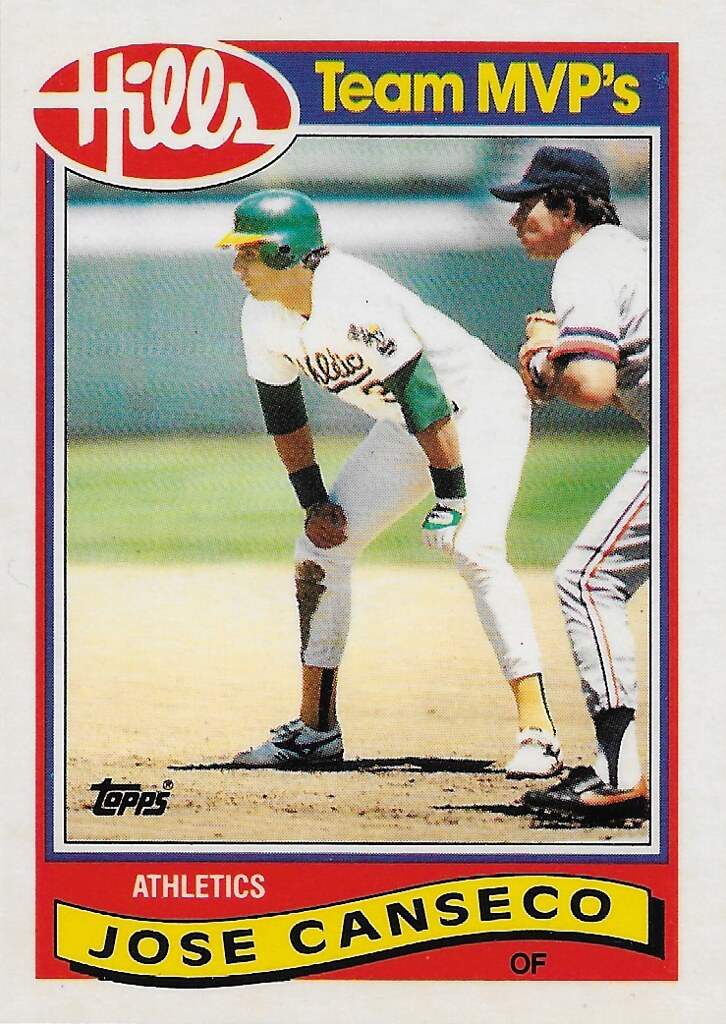 Evans, Darrell - 1989 Hills Team MVPs #5 (cameo with Jose Canseco)