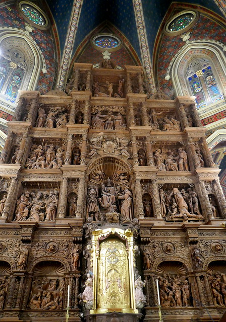 Maître-autel, XVIe siècle, Gabriel Yoly, église San Pedro, XIVe siècle, Teruel,  Aragon, Espagne.