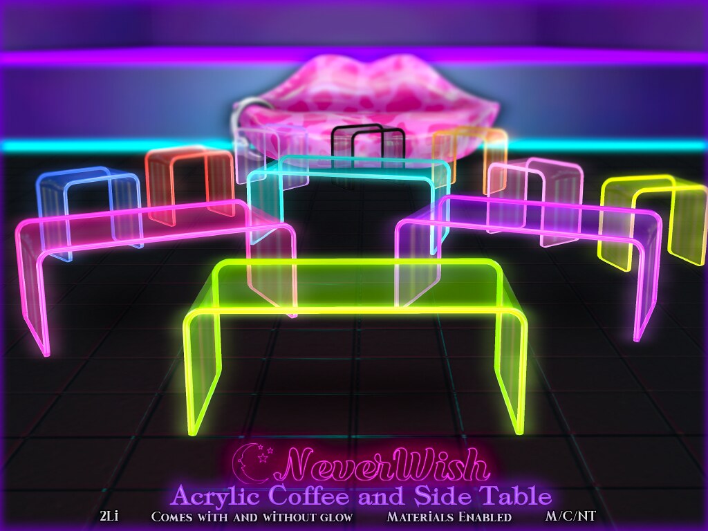 Acrylic Coffee And Side Tables
