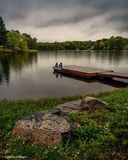 A rainy day visit to the lakes of Kearney, Ontario.