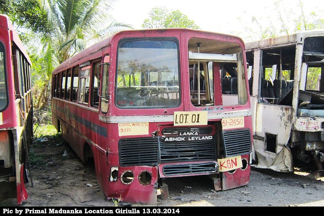61-2450 Kurunegala North Depot Ashok Leyland - Viking 210 B type Bus at Giriulla in 13.03.2014