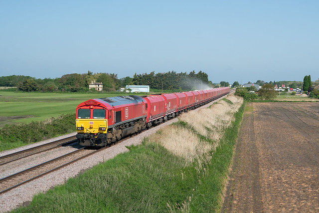 66014 Little Downham 20/05/23 - 6L70 0613 Toton Up Sidings to Ely Mlf Papworth Sidings