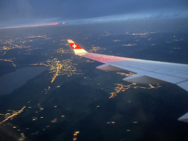 Anflug auf Zürich