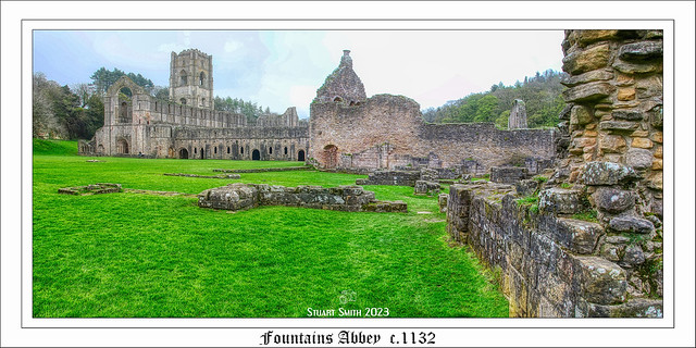Fountains Abbey, Rippon, North Yorkshire, England UK