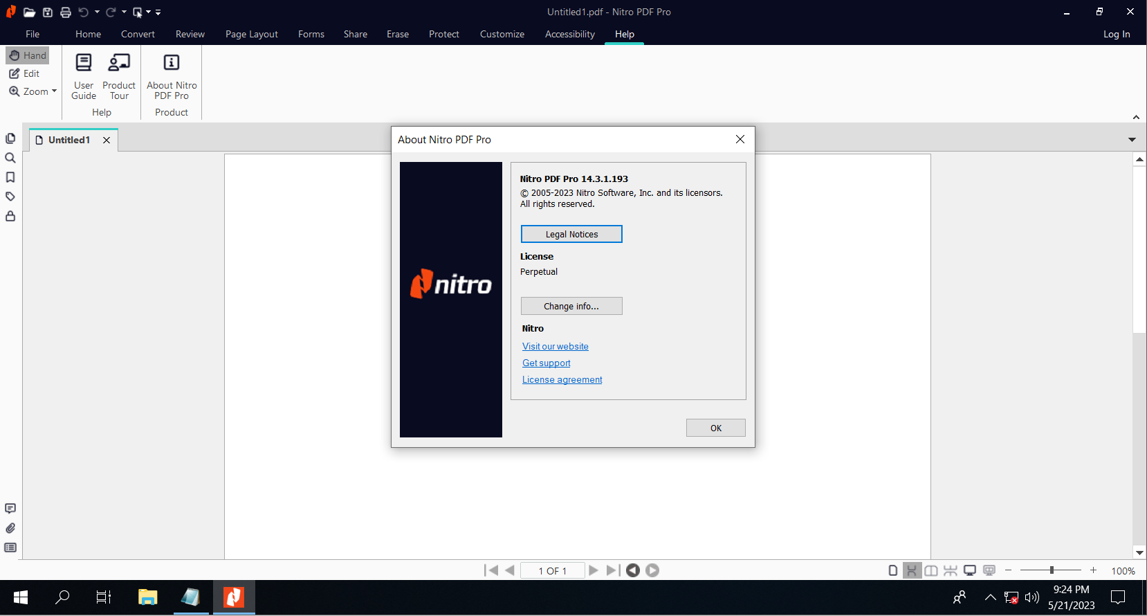 Working with Nitro Pro 14.3.1.193 Enterprise full license forever