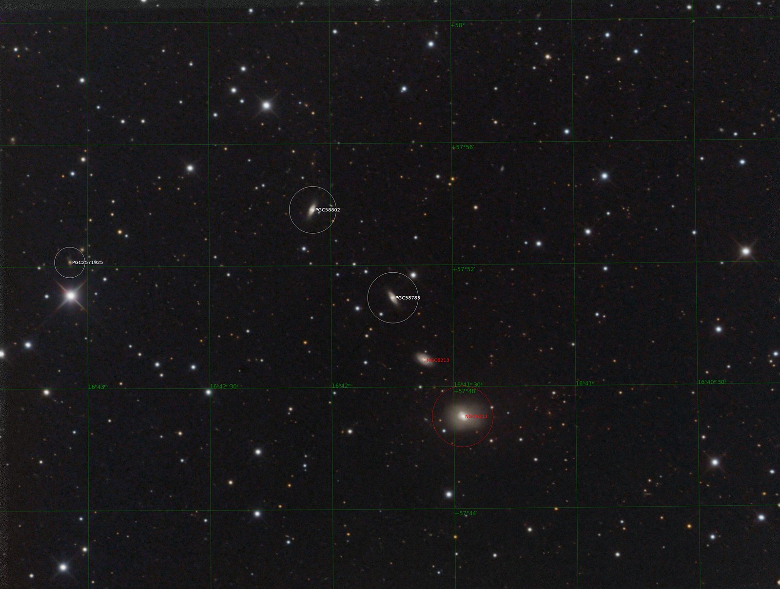NGC 6211 - LRGB - Annotated