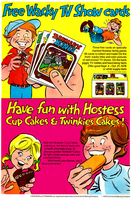 Hostess - Wacky TV Show Cards: Vintage Comic Book Advertisement (1978)