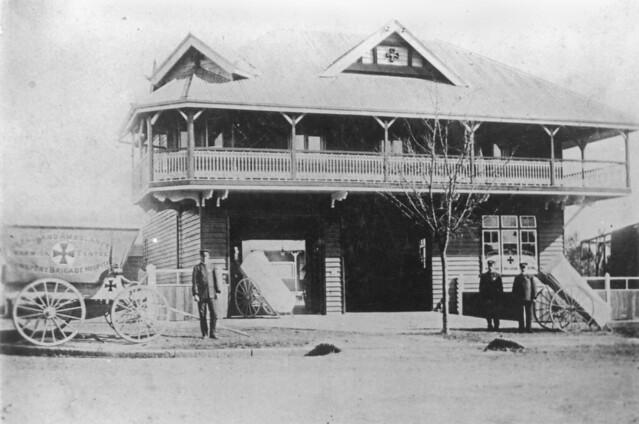 Queensland Ambulance Transport Brigade branch in Warwick, Queensland, ca. 1913