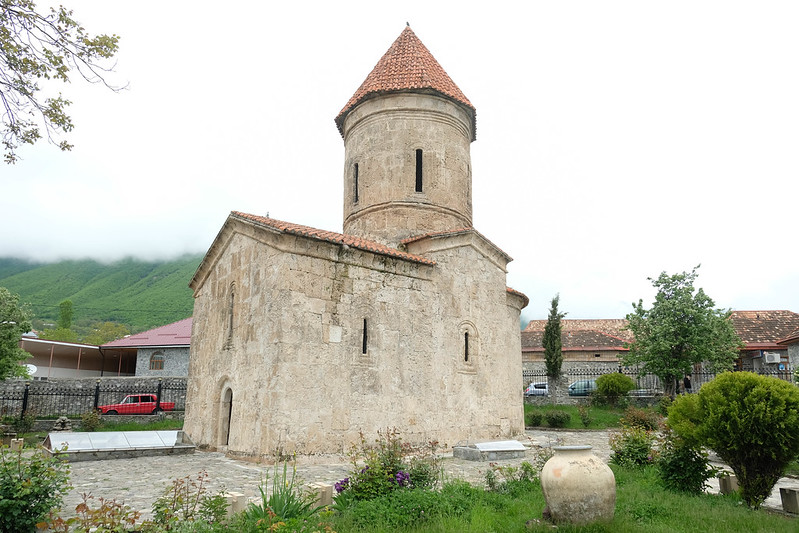 albanian church in kish village, sheki