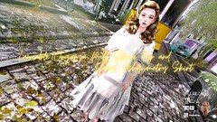 {amiable}Organza Puff Sleeve Top and Flared Ashymmetry Skirt@the Mainstore(50%OFF SALE).