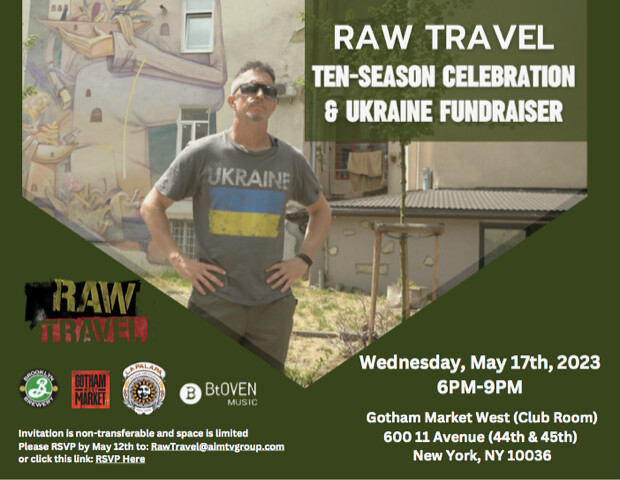 Raw Travel Ten Season Party & Ukraine Fundraiser