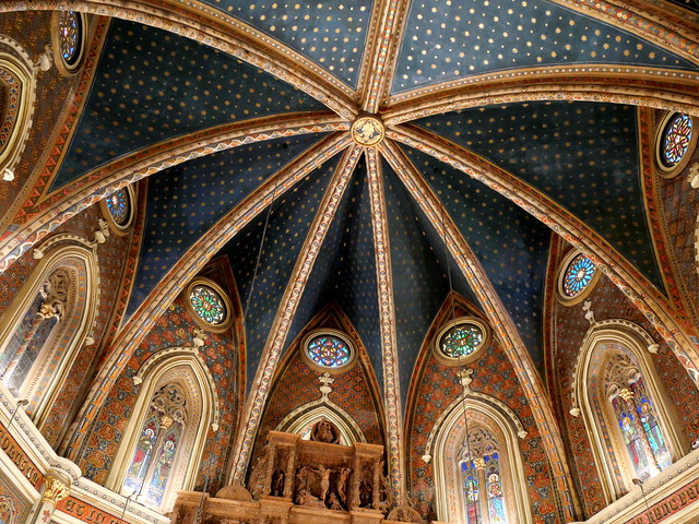 Coupole du chœur, église San Pedro, XIVe siècle, Teruel,  Aragon, Espagne.