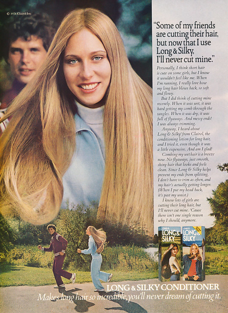 Ad, Hair Conditioner - Clairol, Long & Silky Conditioner, ©1976 - Good Housekeeping, pg-front cvr,  1978-03