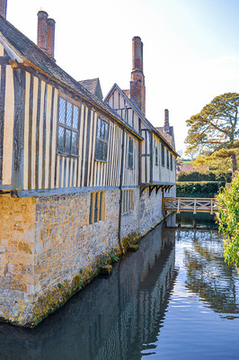 Ightham Mote Side View and Moat