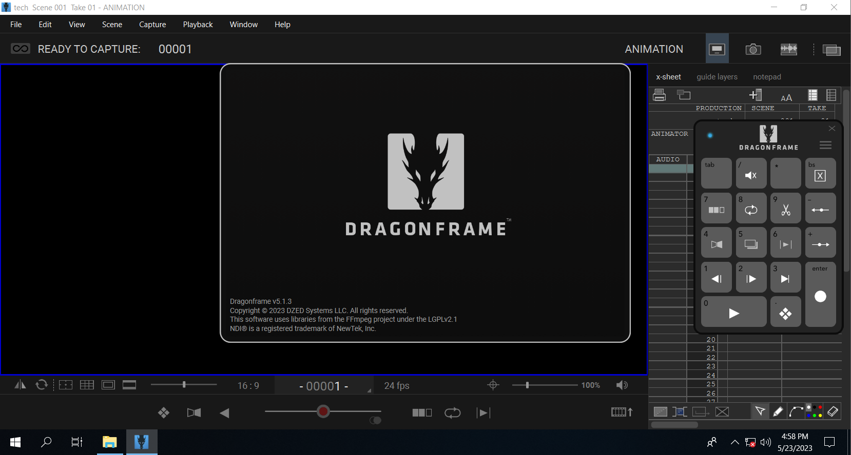 Working with Dragonframe 5.1.3 full license