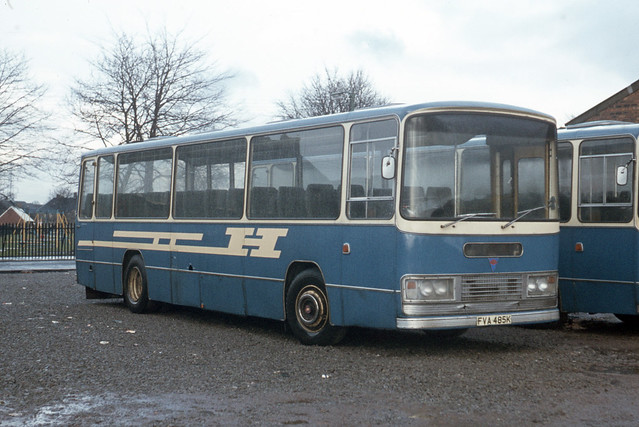 Hutchison's Coaches ( Overtown ) Ltd . Overtown , Scotland . FVA485K . Overtown Garage , Scotland . Thursday afternoon 23rd-March-1978 .