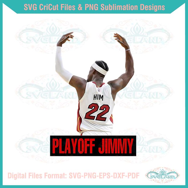 Playoff Jimmy Miami Heat PNG Sublimation Design