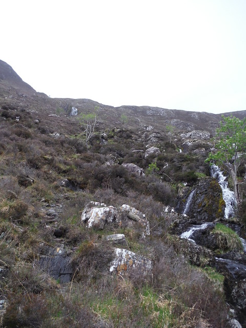 Waterfalls on the Allt na Coire Sleaghaich Day 4 Walk 18/05/23: Heights of Kinlochewe