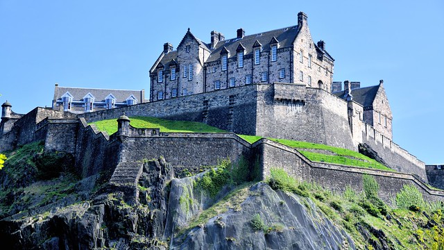Edinburgh castle Located in Scotland UK