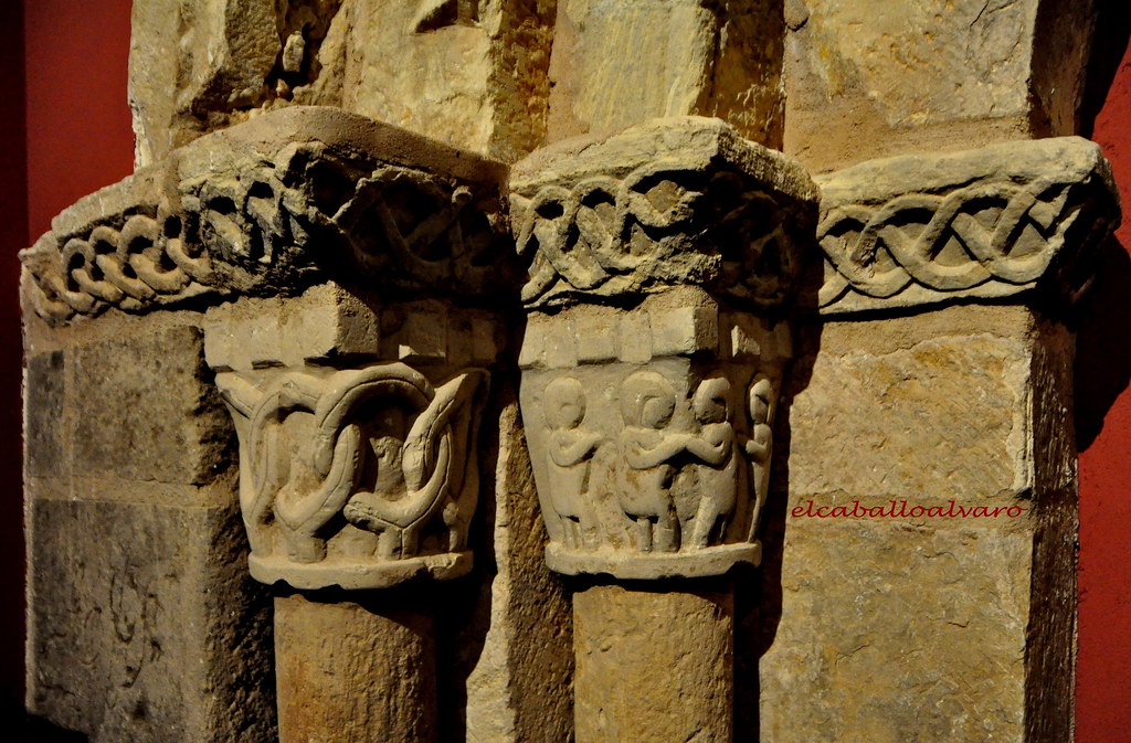 932 – Capiteles Portada – Iglesia de Jócar (Arbancón) – Museo Diocesano – Sigüenza (Guadalajara) - Spain.-