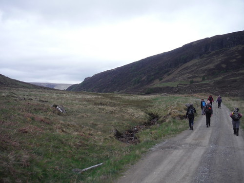 Outbound: track along the Abhainn Bruachaig Day 4 Walk 18/05/23: Heights of Kinlochewe