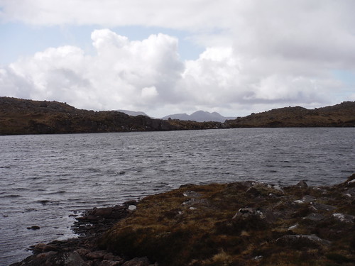 View from Lochan at around 600m above sea, before final ascent Day 1 Walk 15/05/23: Slioch from Kinlochewe Lodge