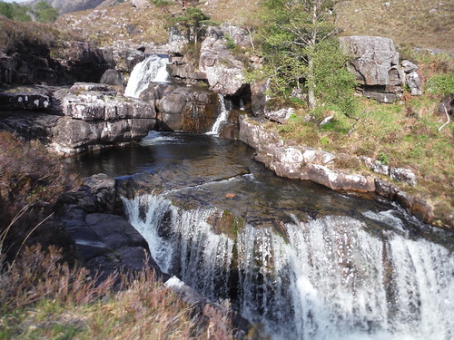 Waterfalls on the Abhainn an Fhasaigh Day 1 Walk 15/05/23: Slioch from Kinlochewe Lodge
