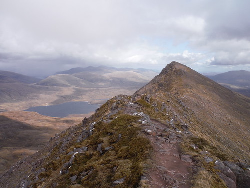 Final Ascent to Sgurr an Tuill Bhain Day 1 Walk 15/05/23: Slioch from Kinlochewe Lodge
