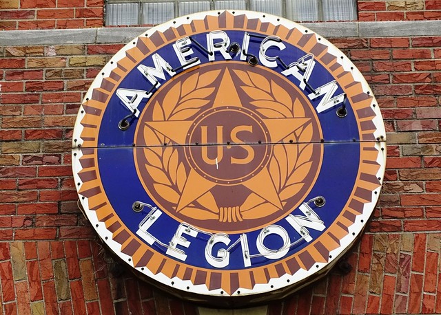 IL, Flora-U.S. 50(Old) American Legion Neon Sign