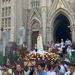 Visita y procesión en la antigua iglesia de El Calvario, en el centro de la ciudad de San Salvador, El Salvador. Mayo de 2023 4