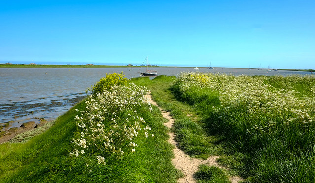 River Alde estuary at Orford in Suffolk