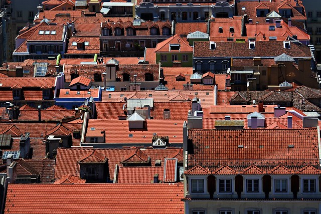 Rooftops of Baixa in Lisbon