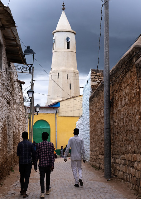 Al-Jami mosque minaret, Harari Region, Harar, Ethiopia