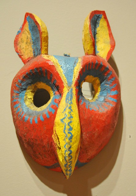 Mexico Mask Bird Mascara Colima Nahua Suchitlan Folk Art