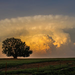 12. Mai 2023 - 7:17 - Two separate storms, one over Ponca City, one southeast of Enid, both taken from near Enid.