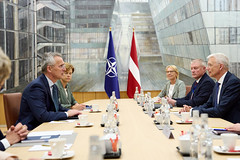 24.05.2023. Ministru prezidenta Krišjāņa Kariņa un NATO ģenerālsekretāra Jensa Stoltenberga tikšanās Briselē