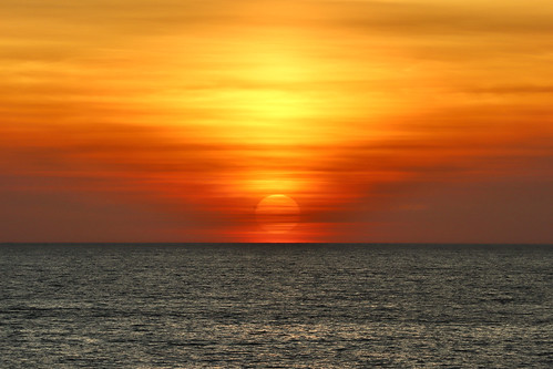 atlantic ocean óceán naplemente sundown sunset clouds calmness calm sun