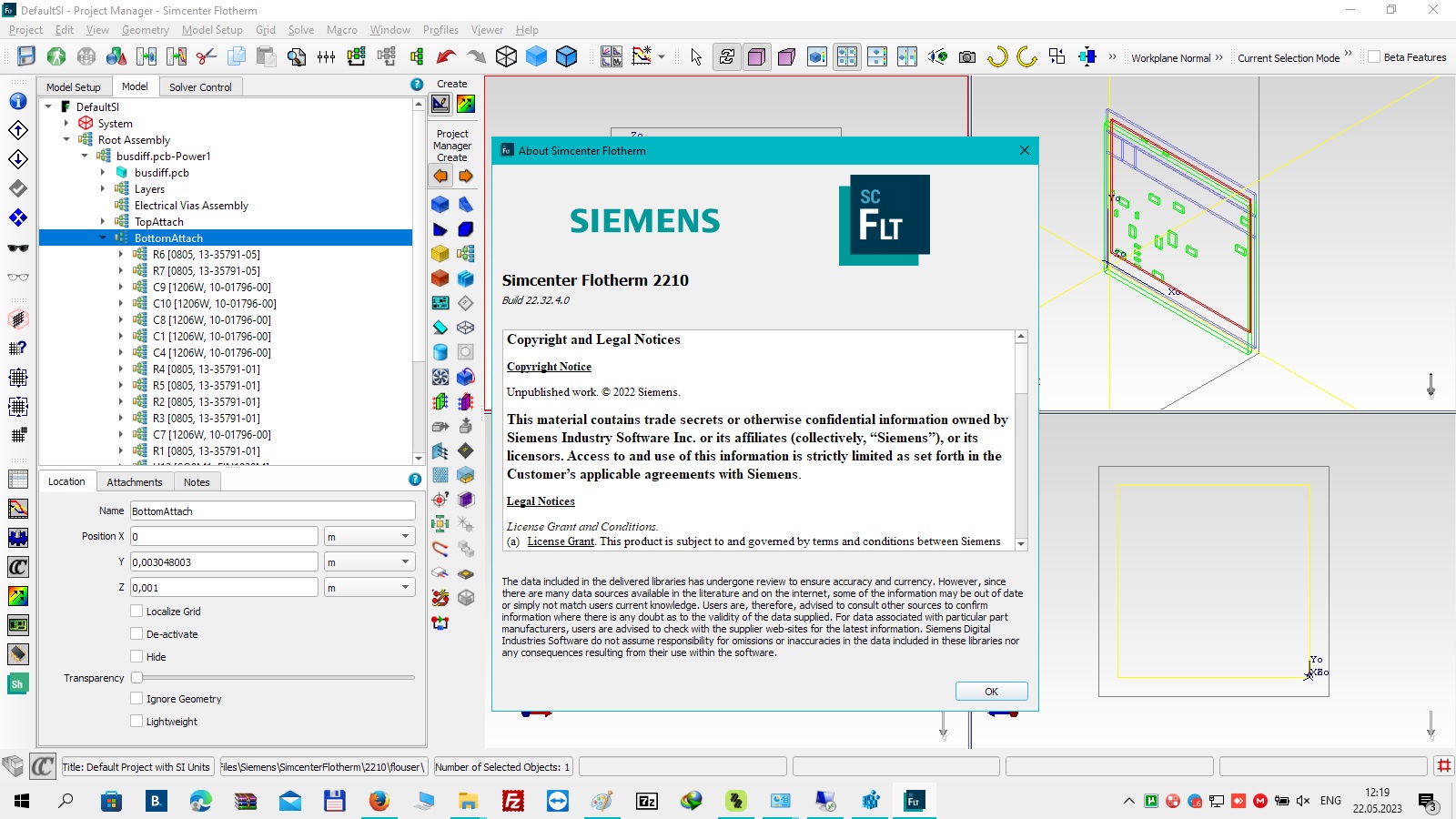 Working with Siemens Simcenter FloTHERM 2210 full license