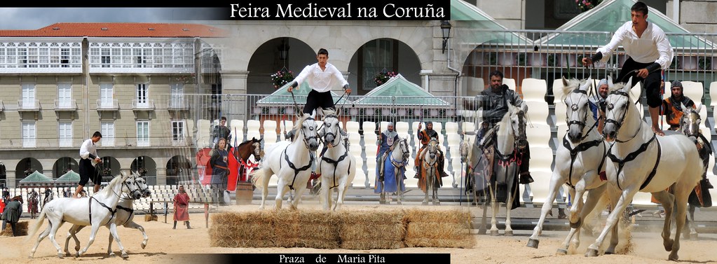Feira medieval da Coruña