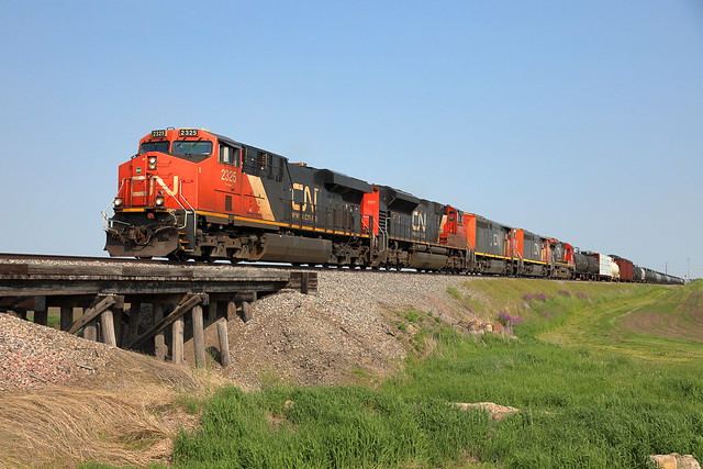 CN 2325 west in Genoa, Illinois on May 23, 2023.