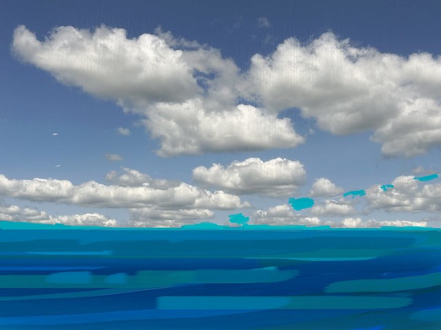Sky, Clouds & Ocean - Photo Taken And Edited by STEVEN CHATEAUNEUF On May 25, 2023