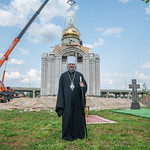 26 мая 2023, Освящение надкупольных крестов, куполов и колокола для храма на территории Суворовского училища