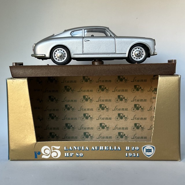 Brumm, Italy - Serie Oro - Revival Division - 1951 Lancia Aurelia B20  - Miniature Diecast Metal Scale Model Motor Vehicle