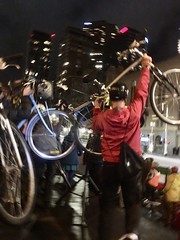 Bikelift at Critical Mass (climate edition) May 2023 Melbourne