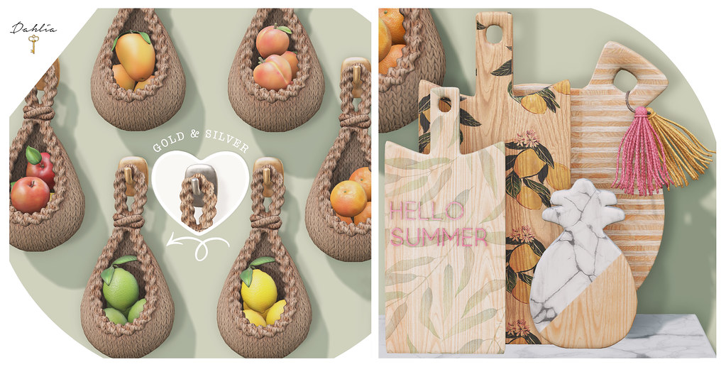 Dahlia – Fruit Baskets & Hello Summer Cutting Boards